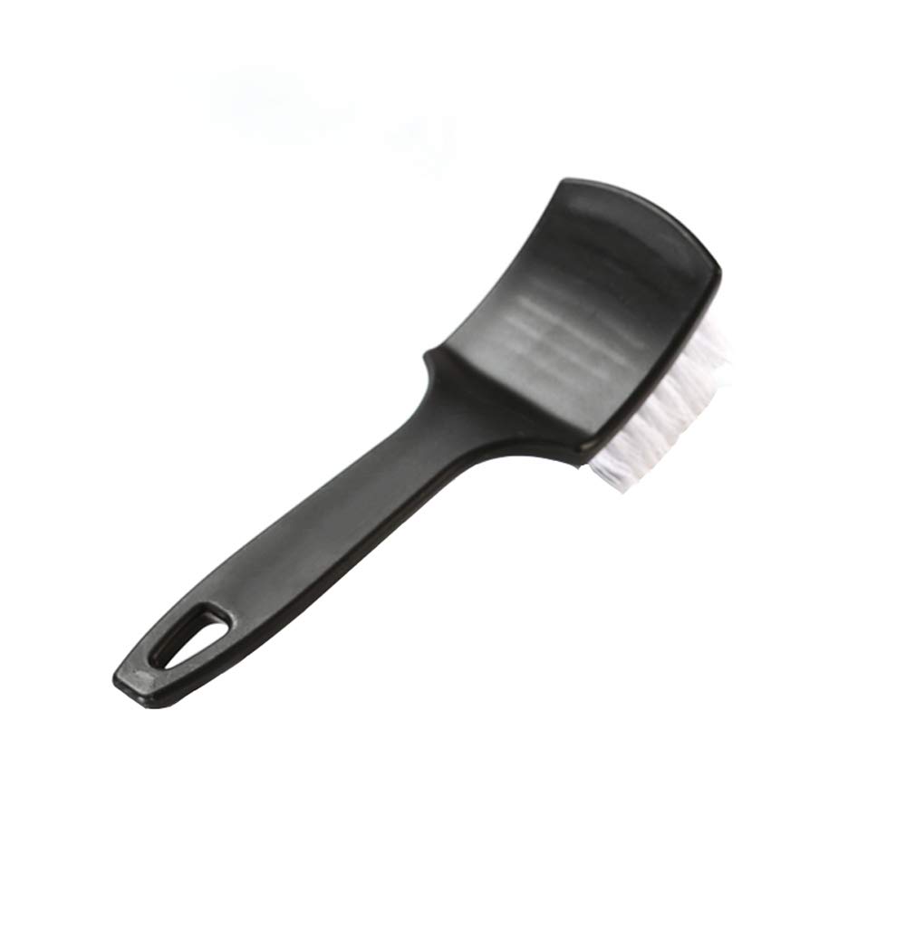 Heavy Duty Tire Brush with Stiff Bristles - Wheel Cleaning Brush for Cars, Trucks & Motorcycles - Multi-Purpose Carpet & Detailing Brush (Perfect for Auto Detailing, Wheel Wells & Interior Cleaning)