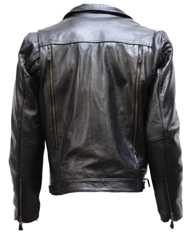 Men's Vented Leather Motorcycle Jacket with Removable Lining - Perfect for Riding, Commuting & Outdoor Adventures