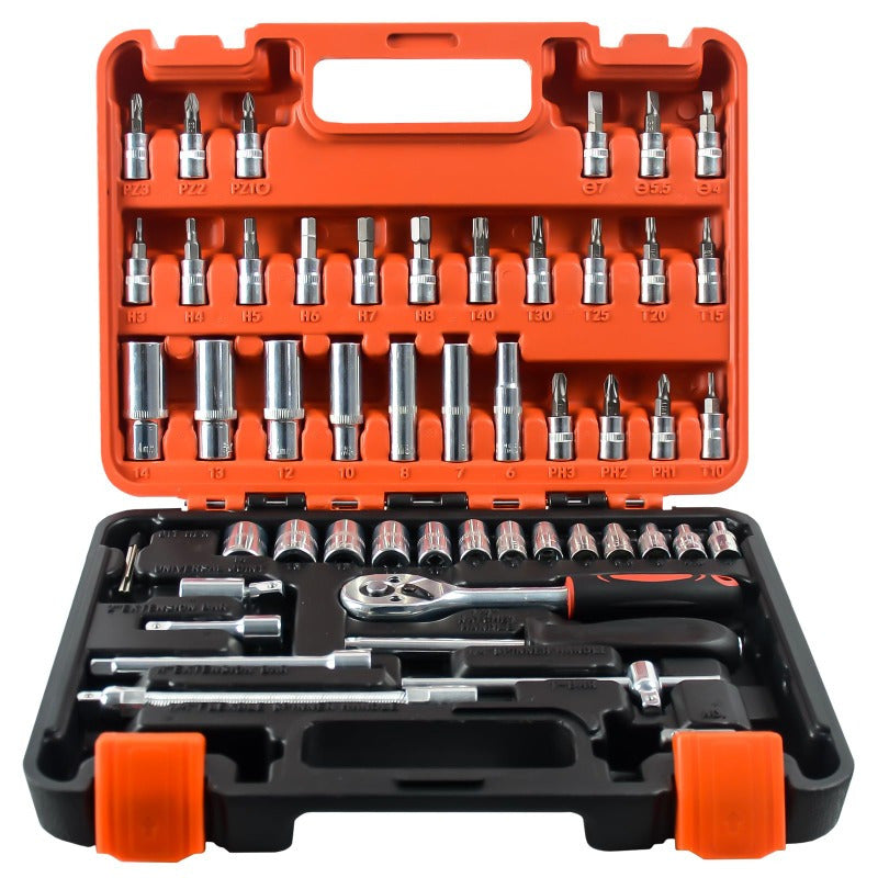 Mpow 3/8 Inch Drive Socket Wrench Set - 72-Piece Metric & SAE Socket Set for Automotive, DIY & Home Repair - Chrome Vanadium Steel, Durable & Corrosion Resistant - Perfect for Mechanics, Handymen & DIY Enthusiasts