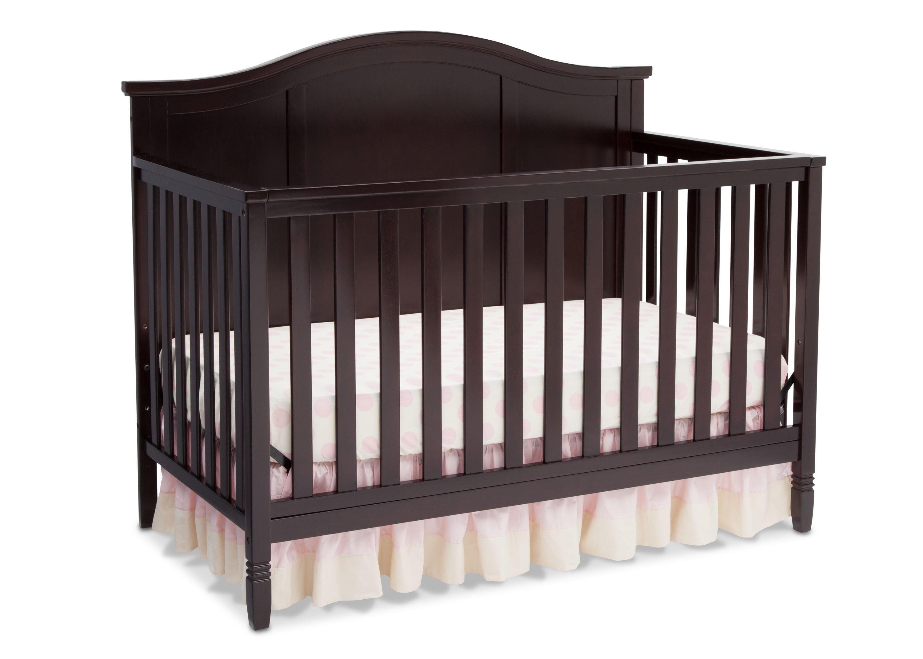 Maverick 4-in-1 Convertible Baby Crib with Toddler Bed, Daybed & Full-Size Bed Conversion - Perfect for Nursery, Kids Room & Growing Toddlers