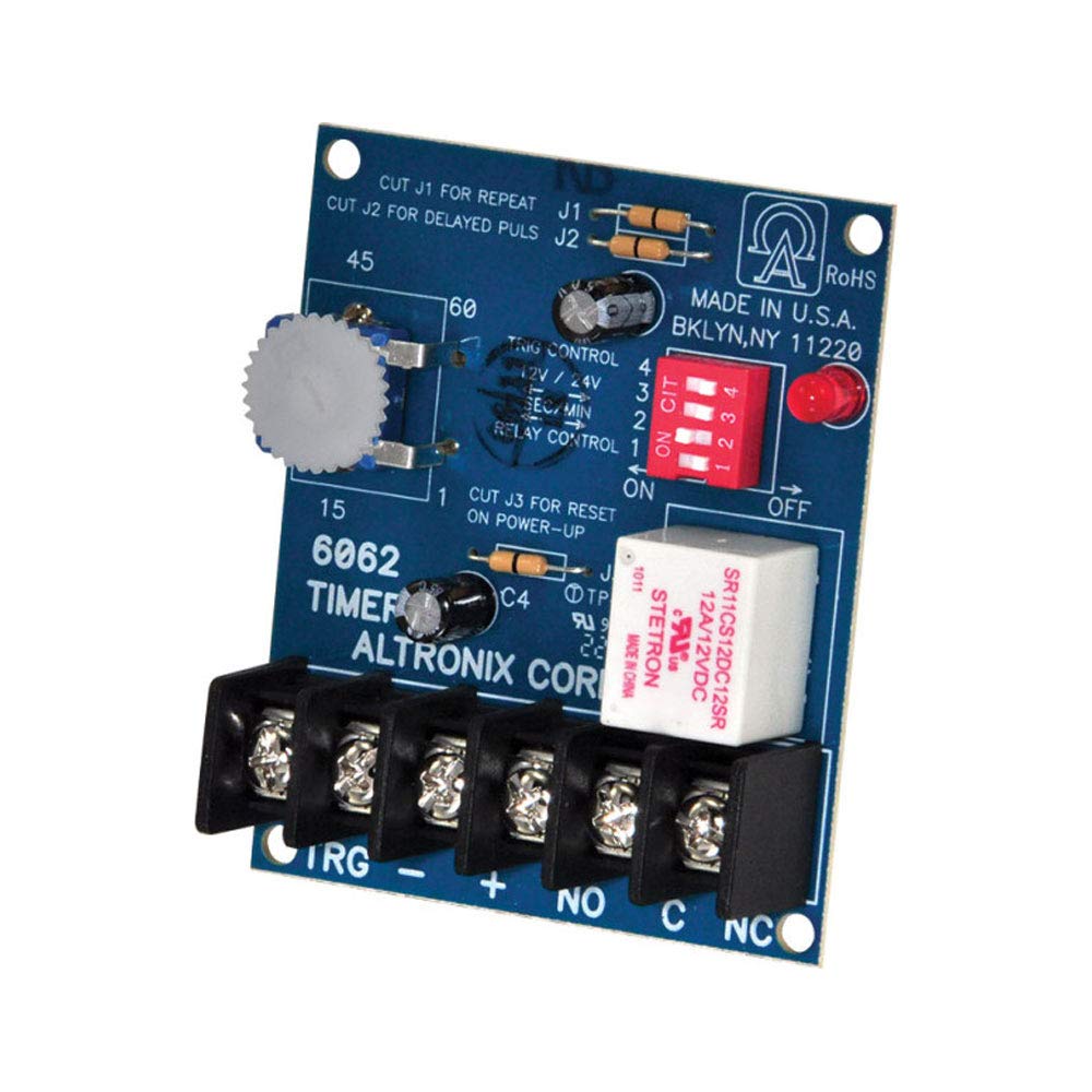 Altronix 6062 Digital Timer - 1 Hour Countdown Timer for Access Control Systems | Security Door Timer | Ideal for Offices, Schools & Commercial Buildings