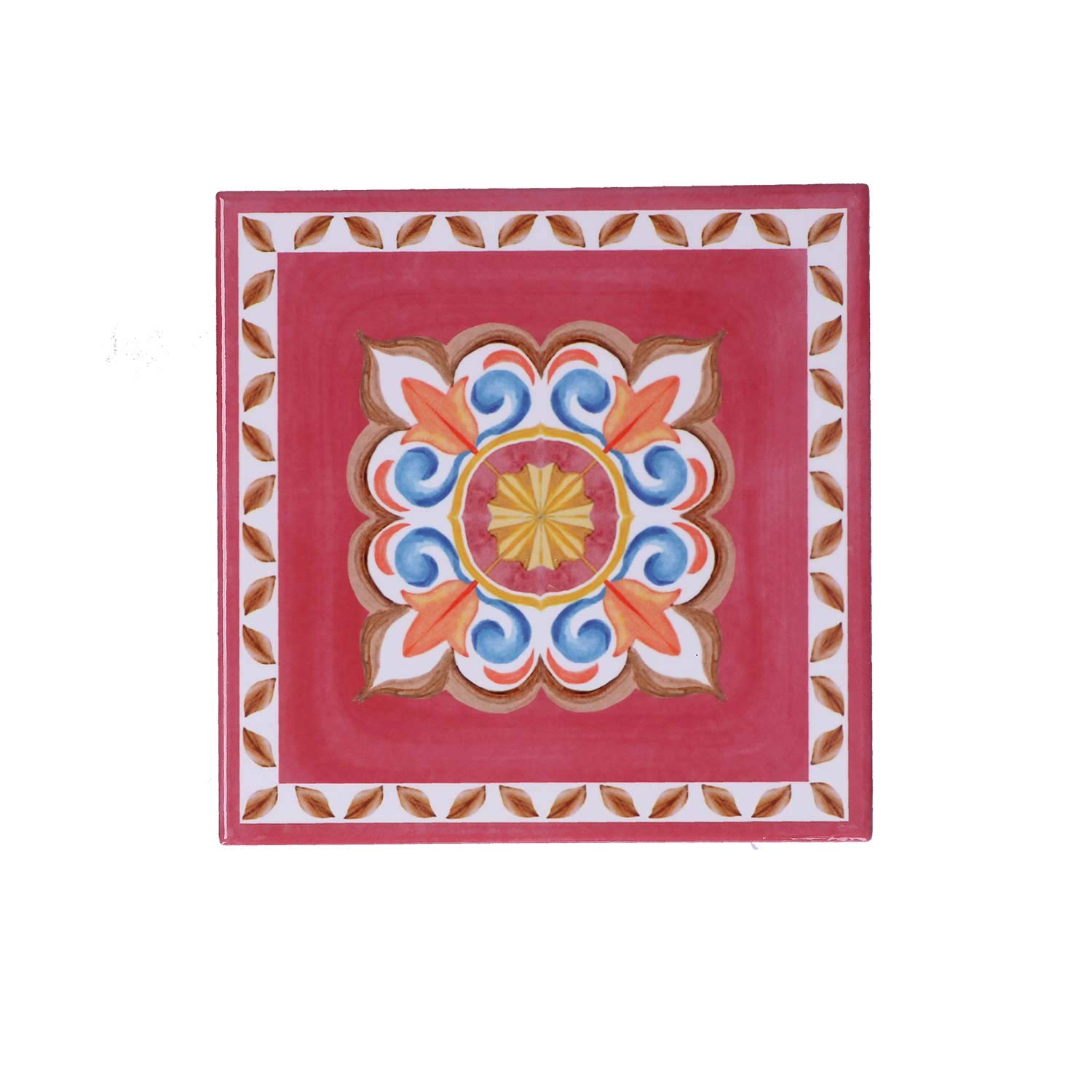 Rose & Tulipani - 20x20 cm Italian Style Pot Holder, Heat Resistant Trivet for Kitchen, Perfect for Hot Pans, Pots & Dishes - Ideal for Cooking, Baking & Dining Decor