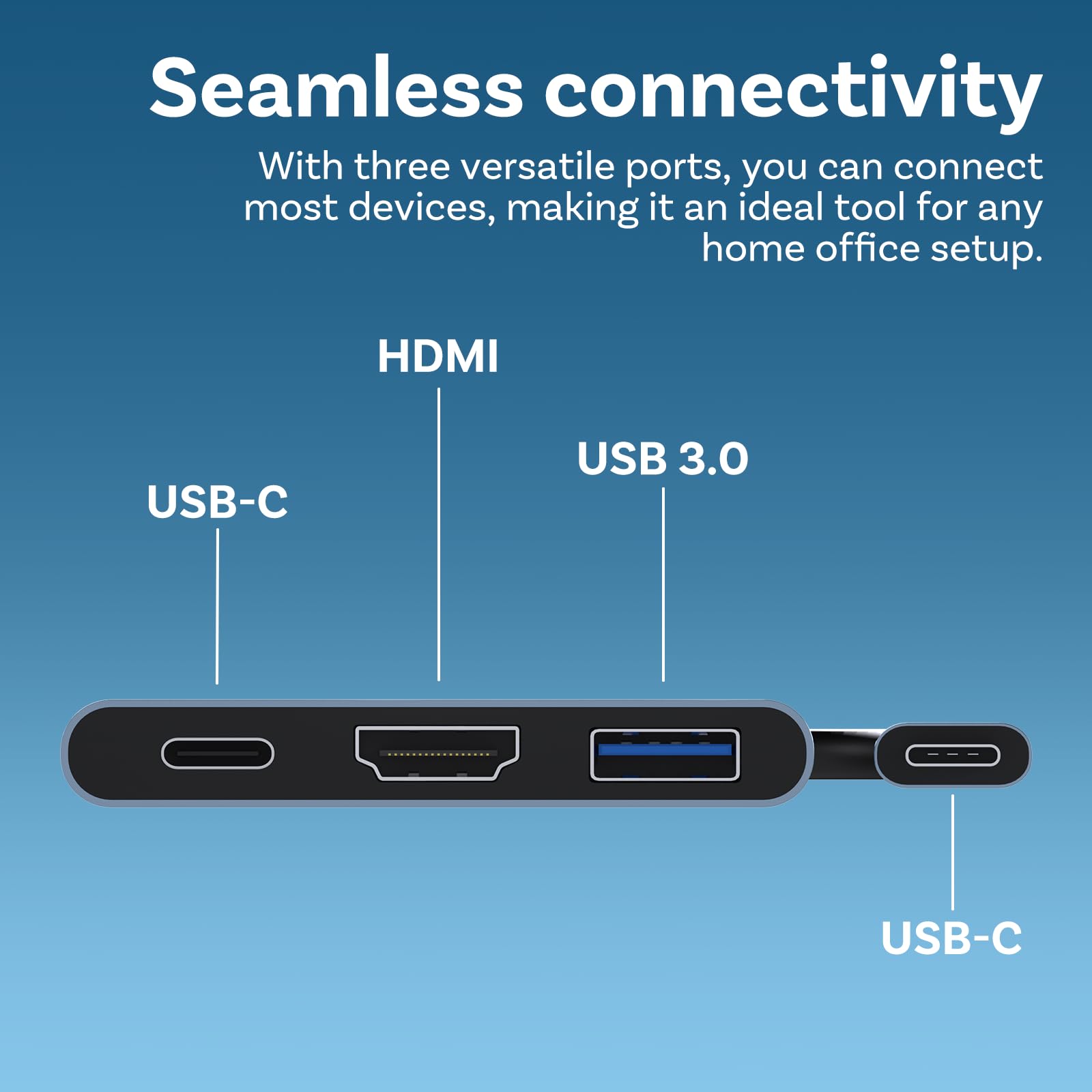 MMOBIEL USB C to HDMI Hub Adapter with 4K HDMI, USB 3.0 Port & PD Charging - Compatible with MacBook Pro, iPhone 16/15, Samsung Galaxy S24/S23/S22 - Grey Aluminum for Home Office, Presentations & Entertainment