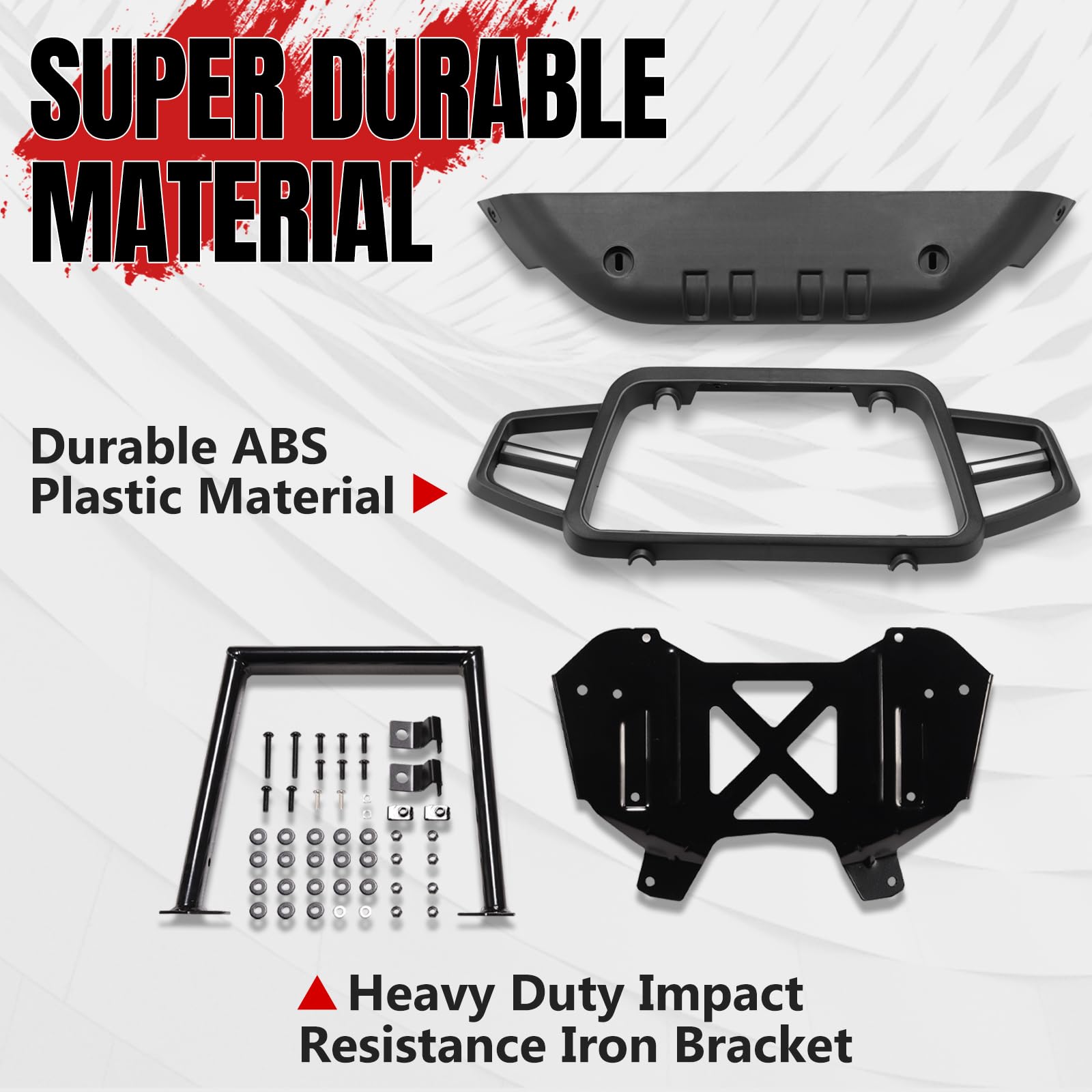 Can Am Ryker 600 900 Rally Front Bumper Guard with LED Lights - UTV PRO Vehicle Protection Brush Guard with LED Accent Lights - Replacement for OEM #219401108 - Perfect for Off-Roading & Night Riding