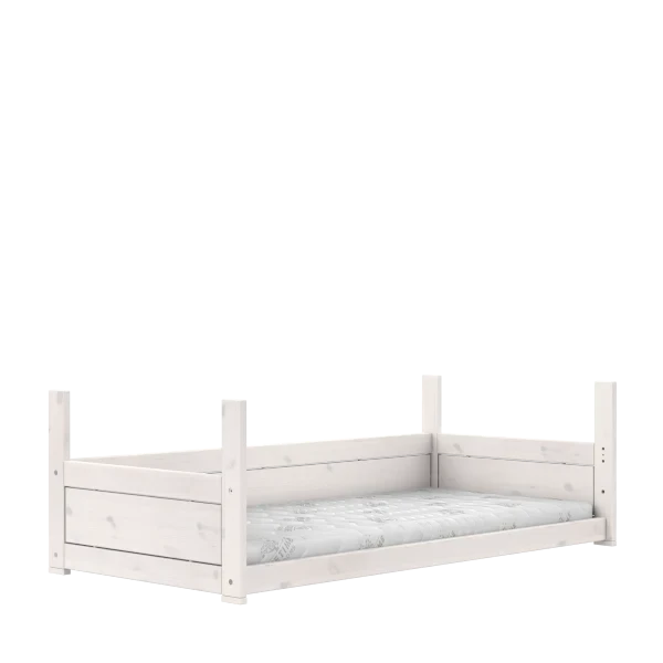 Convertible Kids Bed - 2-in-1 Flippable Single Bed for Toddlers & Children | Space-Saving Nursery & Guest Room Solution