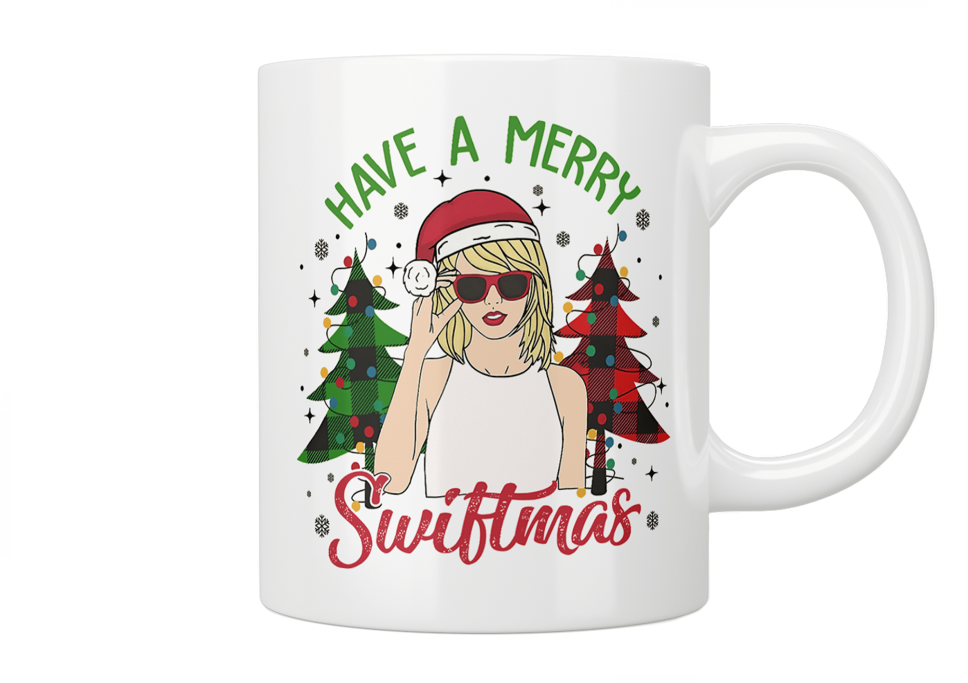 Taylor Swift Christmas Mug - Merry Swiftmas Themed Coffee Cup for Holiday Gifts & Swiftie Fans - Perfect for Hot Cocoa, Tea & Festive Celebrations