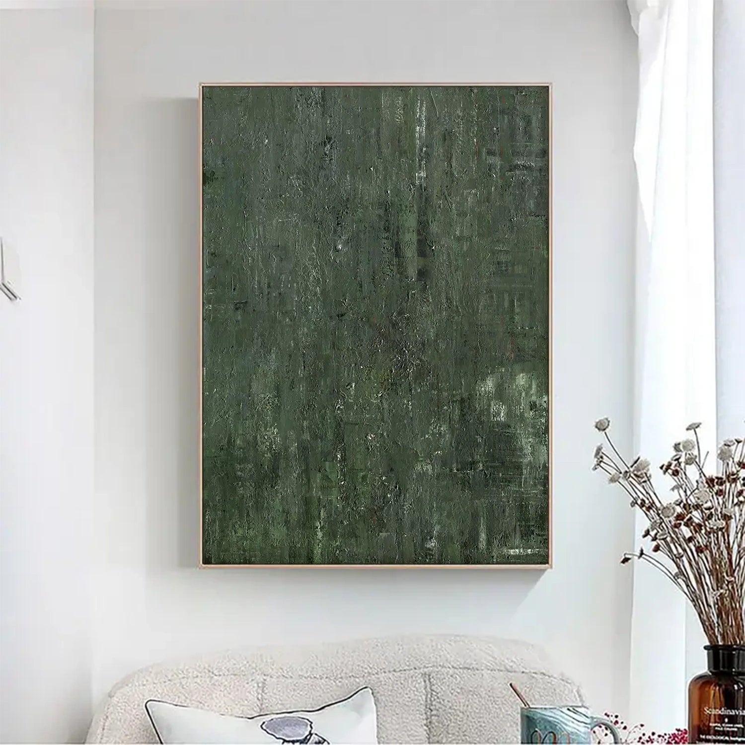 Abstract Painting #AB 017 - Modern Canvas Wall Art for Living Room, Bedroom & Office Decor | Large Contemporary Artwork for Home & Office