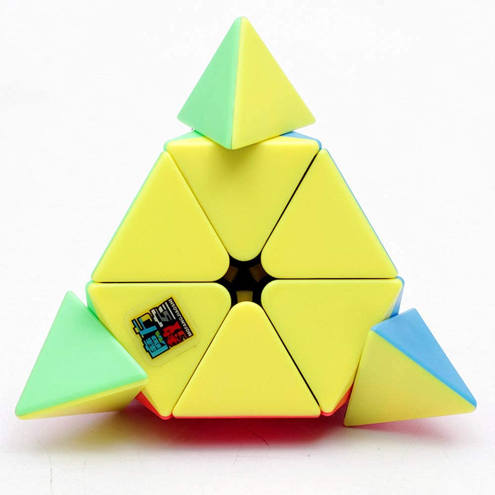 LiangCuber Moyu Pyraminx 3x3 Speed Cube - Stickerless Meilong 3x3 Pyramid Puzzle Cube for Speedcubing, Brain Training & STEM Learning