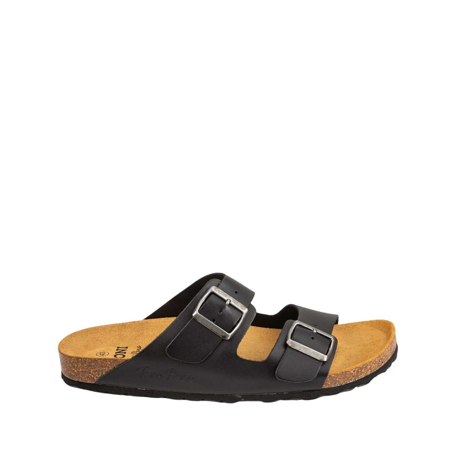 Men's Plain Leather Open Toe Sandals - Comfortable Casual Summer Footwear for Beach, Travel & Outdoor Activities