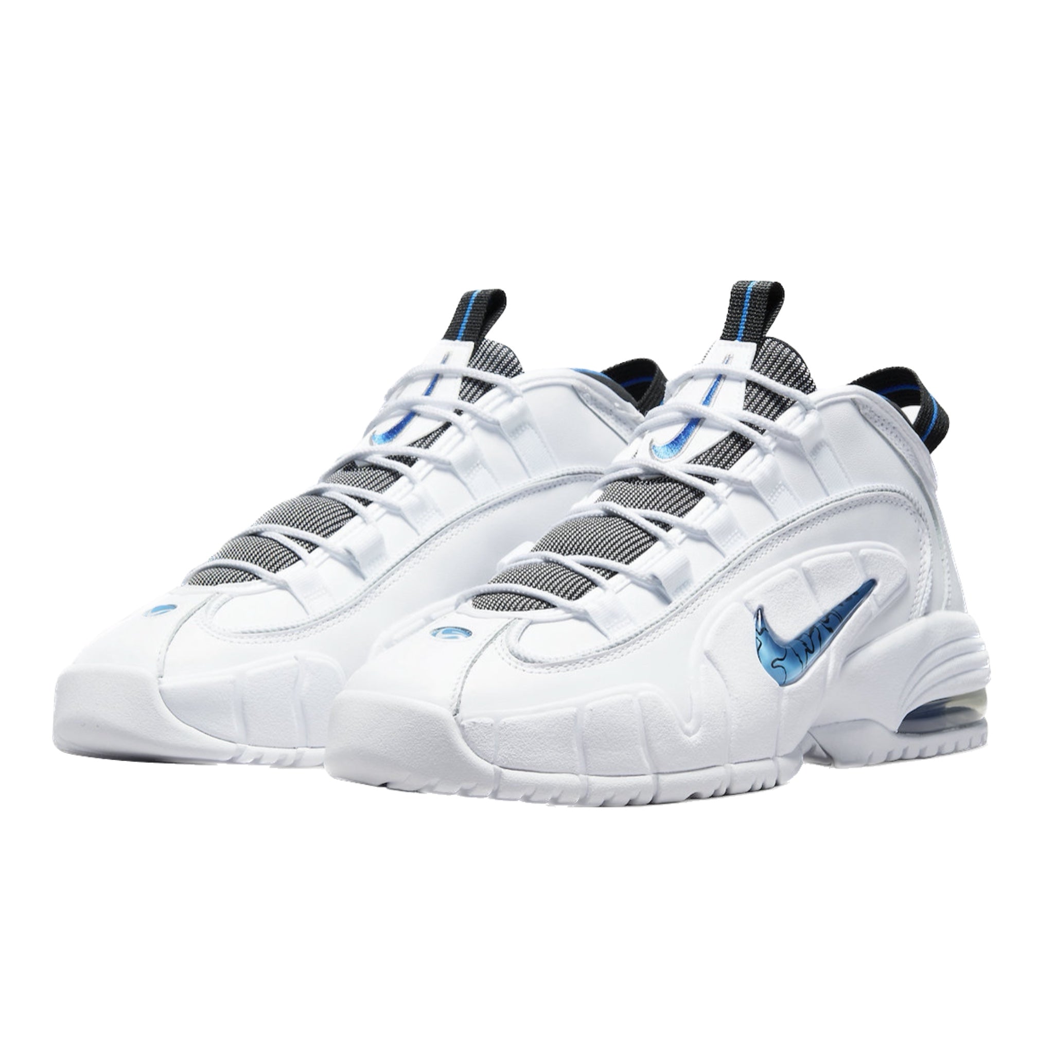 Nike Air Max Penny 1 Basketball Shoes - White, Varsity Royal & Black Colorway | Retro Sneakers for Men | Perfect for Streetwear, Casual Wear & Basketball Games
