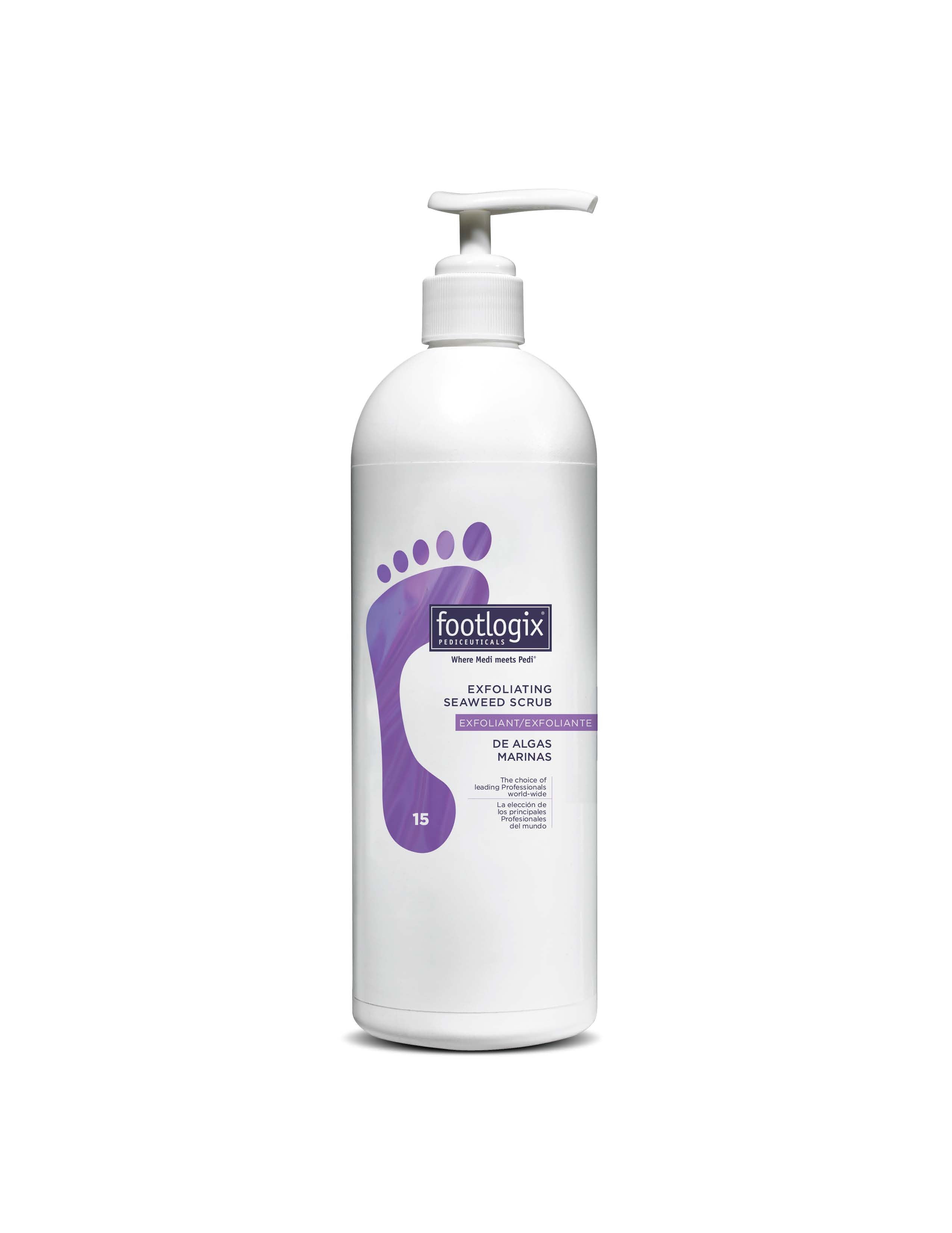 Footlogix Exfoliating Seaweed Scrub for Dry Cracked Feet – Natural Foot Care Treatment for Callus Removal & Softening – Perfect for Pedicures & At-Home Foot Spa