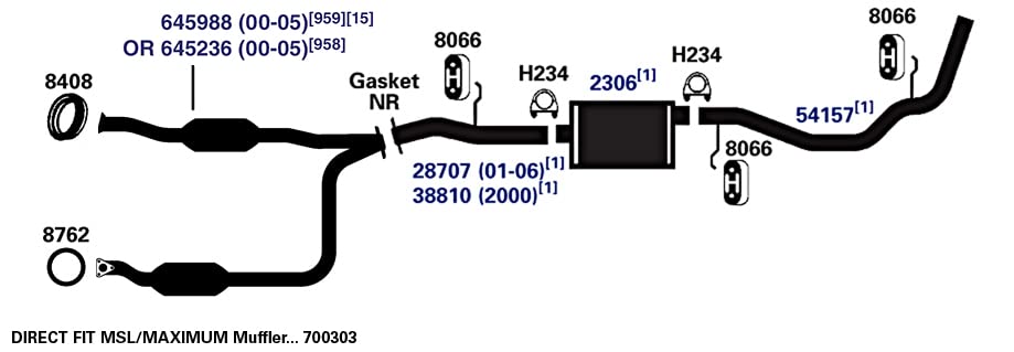 AP Exhaust Muffler 2306 - Durable Performance for Cars & Trucks