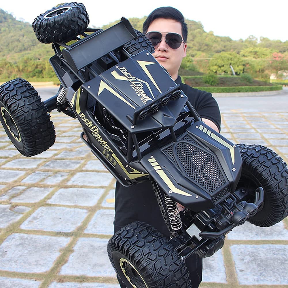 **Adepe 1/8 Scale Large Remote Control Car - 4WD Off-Road Rock Crawler RC Truck, 2.4GHz Electric Monster Climbing Vehicle for Kids & Adults (50cm) - Perfect for Outdoor Adventures, Backyard Play & Gift Giving**