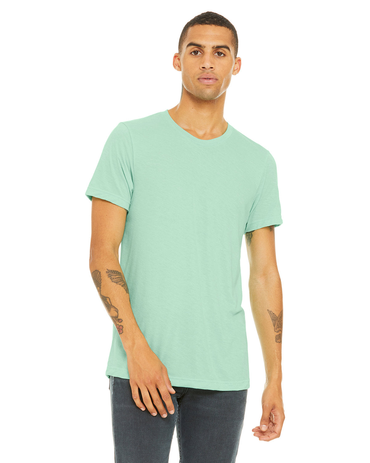 Bella + Canvas 3001CVC Unisex Heather CVC Crew Neck T-Shirt - Soft Cotton Blend Tee for Men & Women - Perfect for Casual Wear, Screen Printing & Everyday Outfits