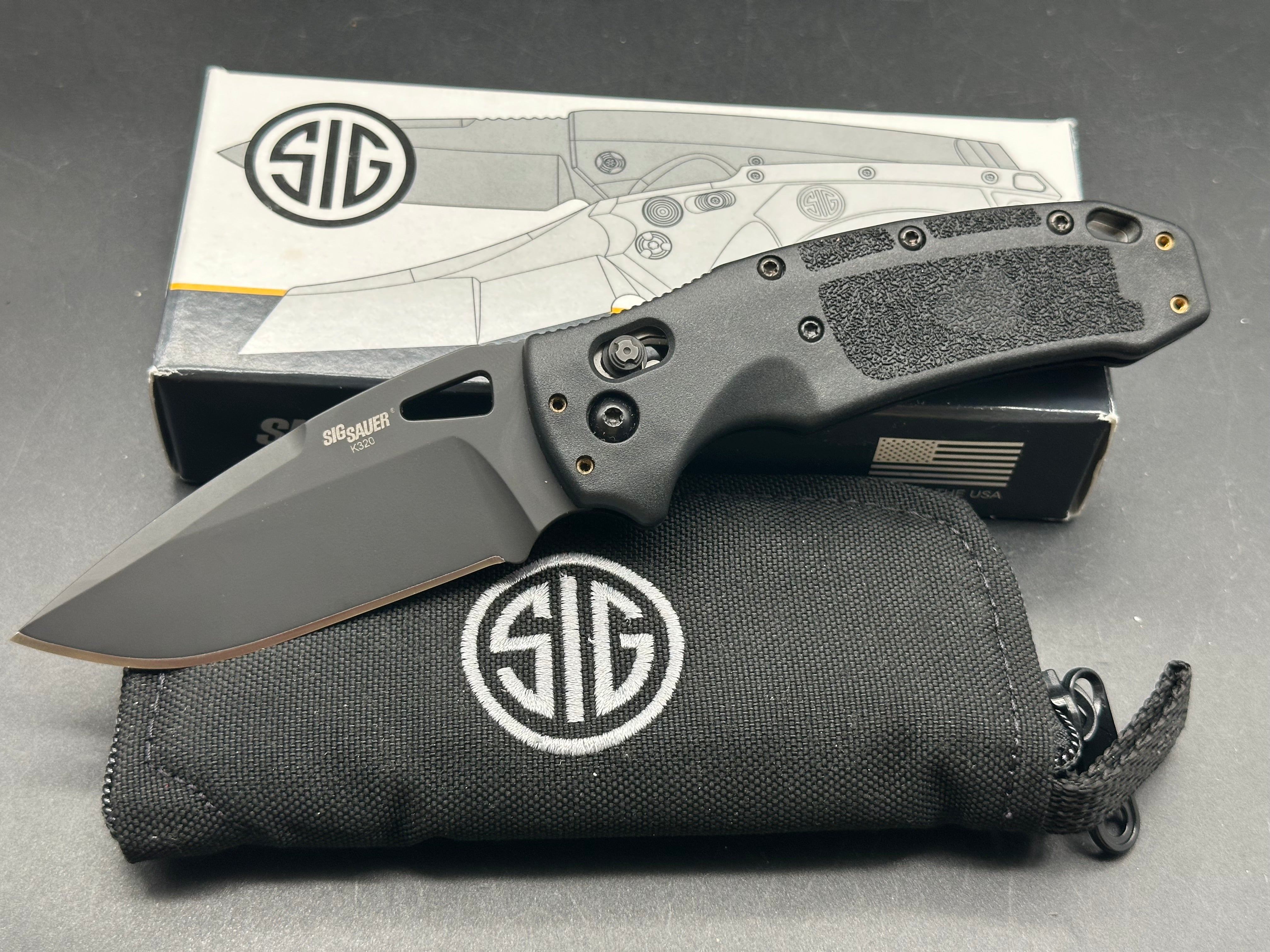 Hogue Sig Sauer K320 Knife - High-Quality Tactical Folding Knife for Outdoor, Hunting & EDC Use