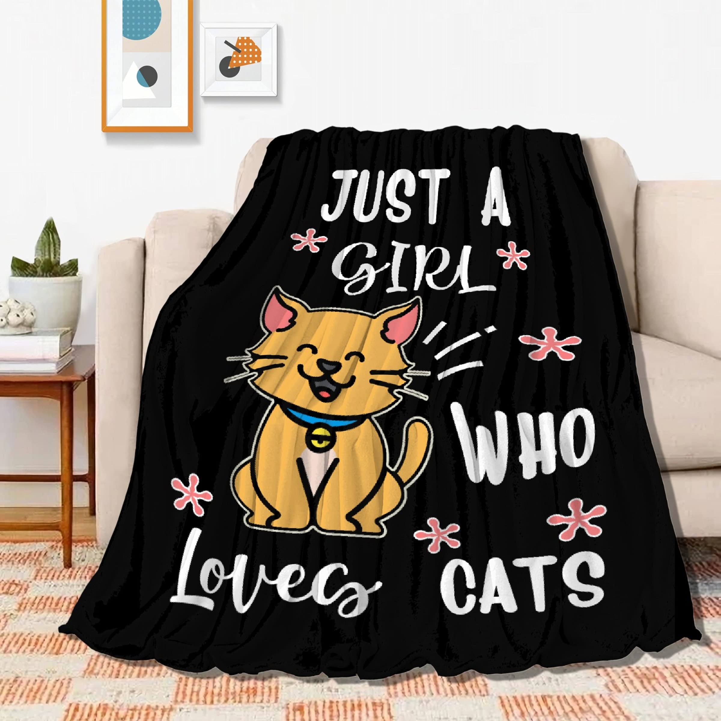 Soft Flannel Cat Blanket - 40