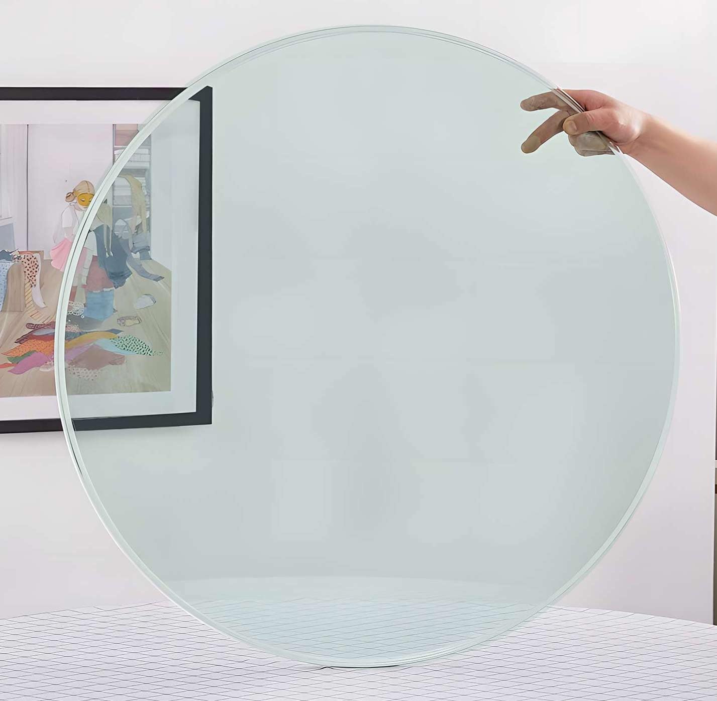 42 Inch Round Tempered Glass Table Top - 1/4