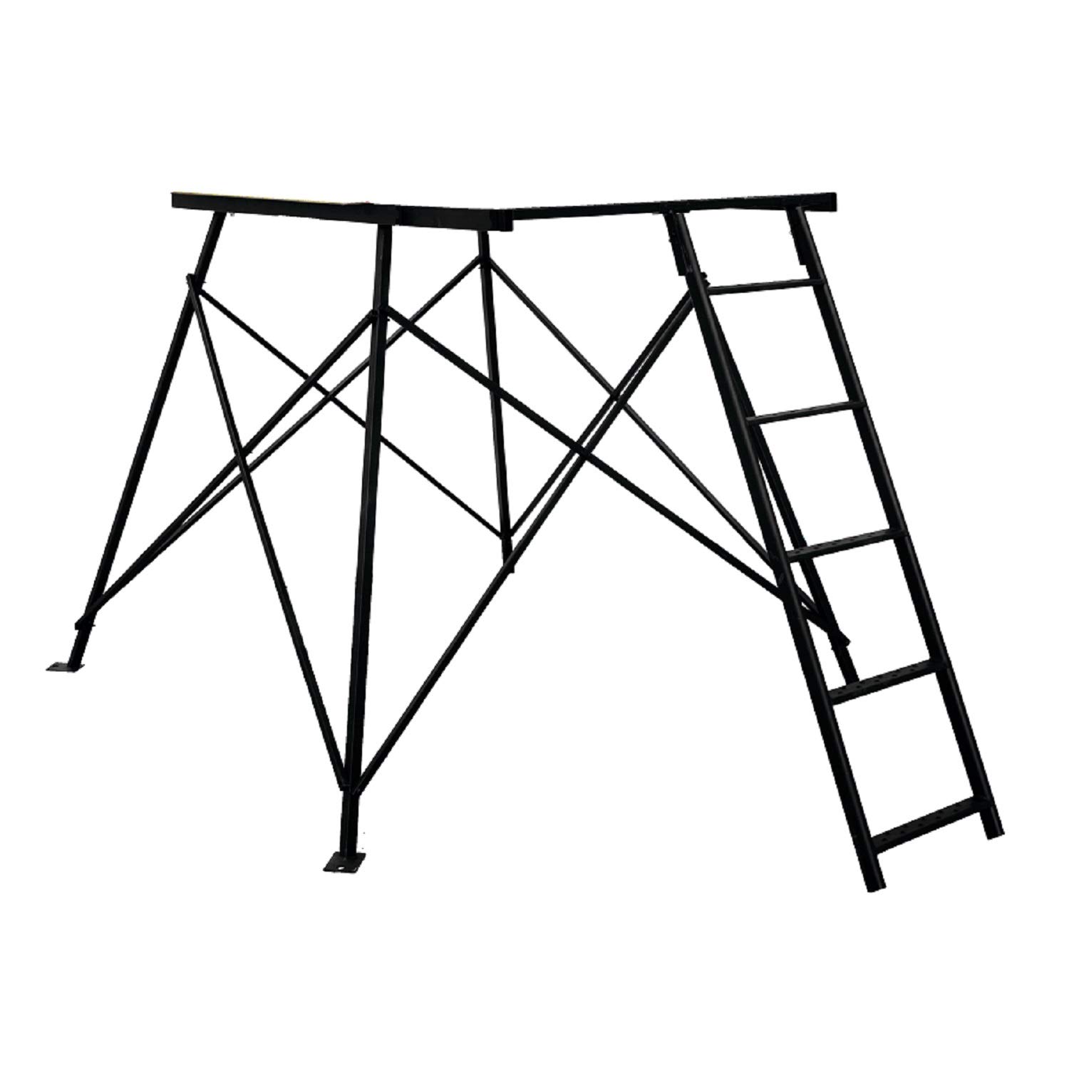 Premium 5-Foot Tower Extension Kit - Heavy Duty Black Adjustable Ladder Accessory for Home Improvement & Construction Projects | Perfect for Electricians, Painters & DIY Enthusiasts