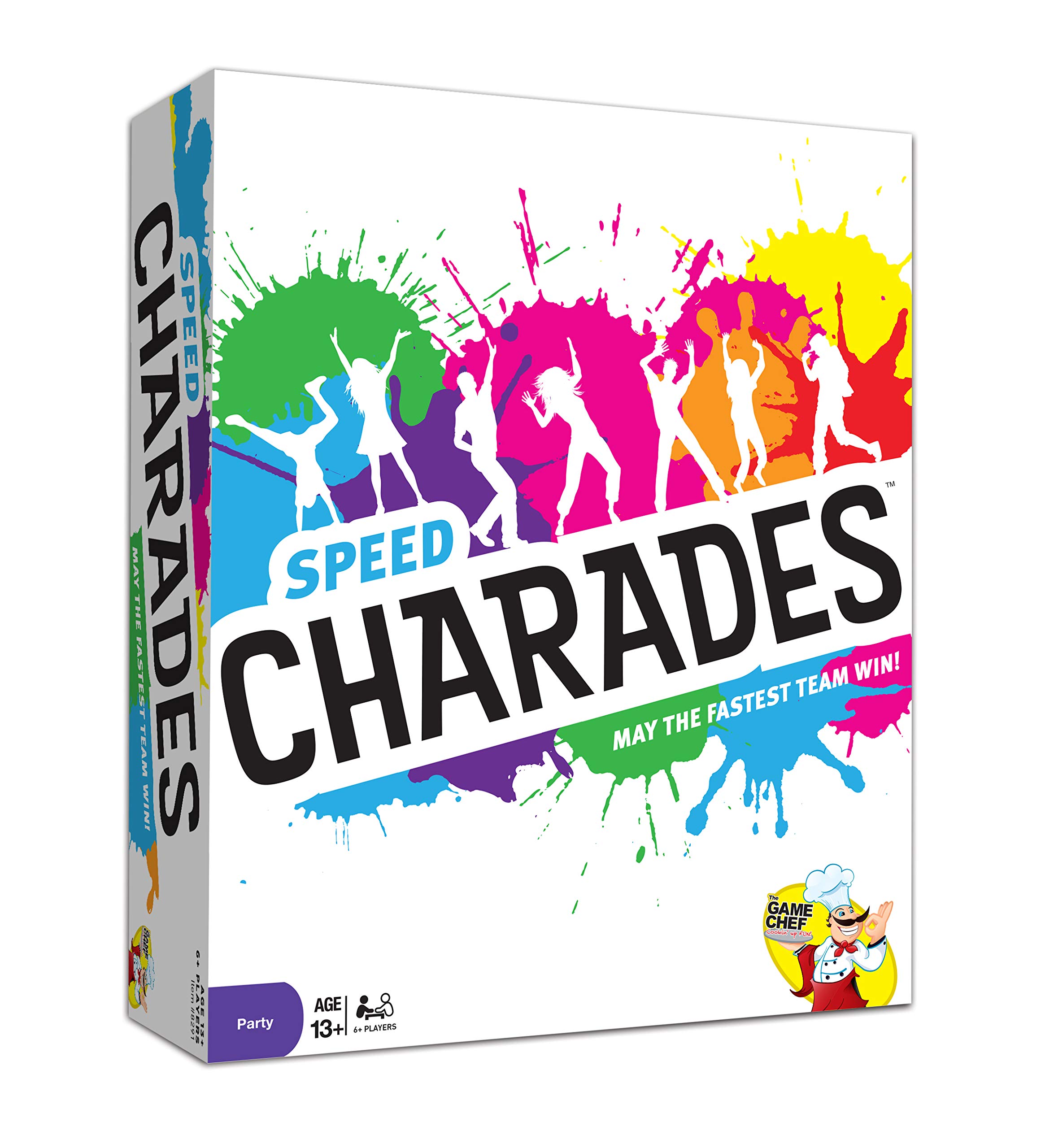 Speed Charades Party Game - Fun Family Board Game with 1400 Charade Cards - Perfect for Game Nights, Team Building & Social Gatherings - Great for Adults, Teens & Kids