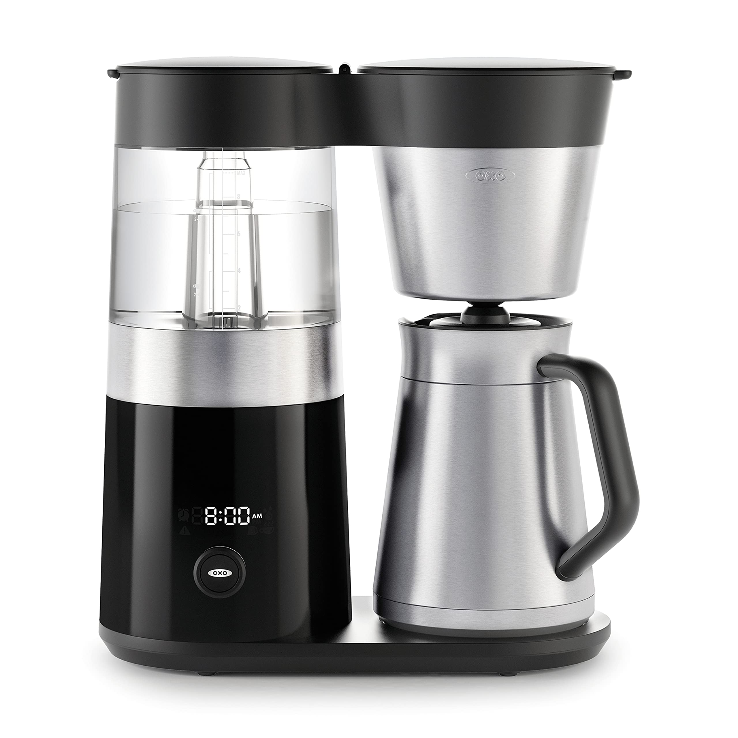 OXO Brew 9 Cup Stainless Steel Coffee Maker with Descaling Solution - 14oz Bottle for Home, Office & Restaurant Use