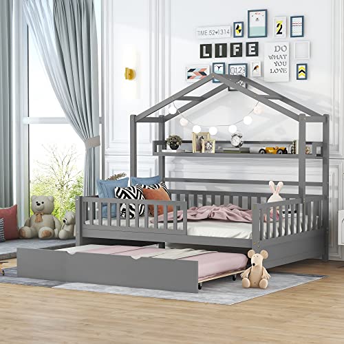 Grey With Trundle