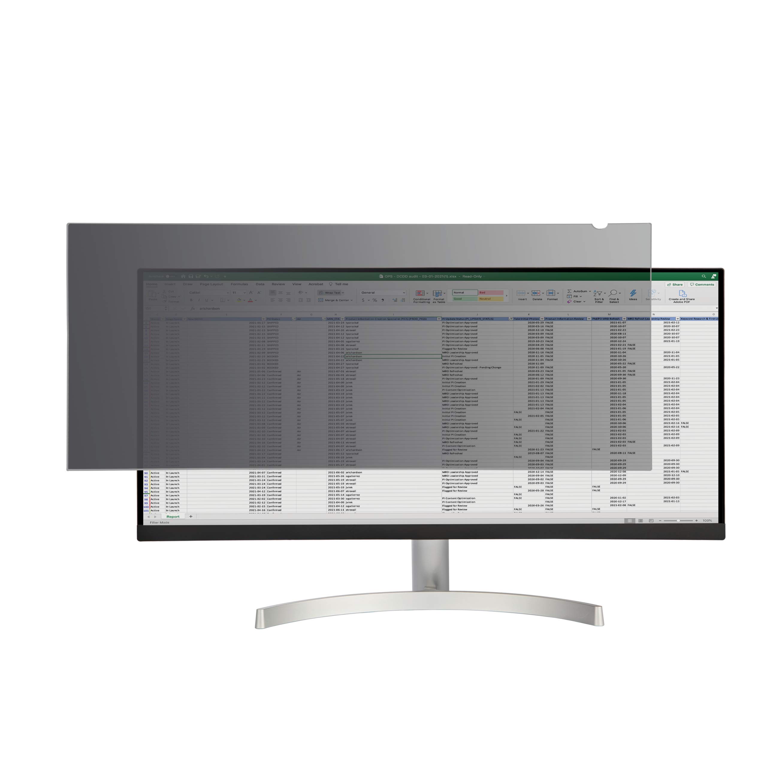 StarTech.com 34-Inch Ultrawide Monitor Privacy Screen - 21:9 Widescreen Computer Security Filter with Blue Light Reduction - Matte/Glossy Finish, +/-30° Viewing Angle (TAA Compliant) - Perfect for Office Workstations & Home Desks