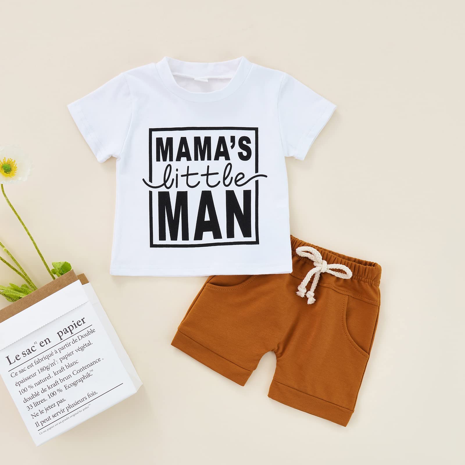 Baby Boys Summer Clothes Set - 100% Cotton Short Sleeve Tees & Shorts Outfits for Toddlers | Playtime, Beach, Park & Outdoor Activities