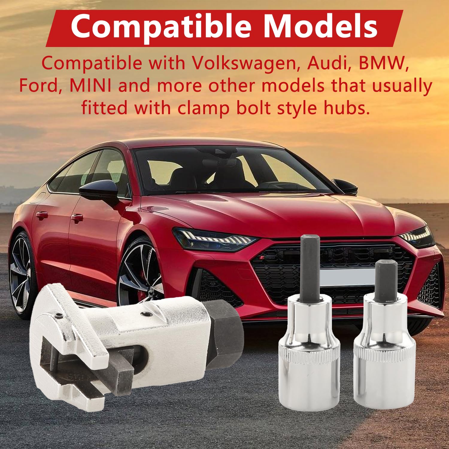 Universal 5-11mm Strut Spreader Tool for Most Vehicles - Suspension & Steering Knuckle Spreader with Clamp Bolt Style Hub Compatibility | Perfect for Strut Assembly, Suspension Repair & Maintenance