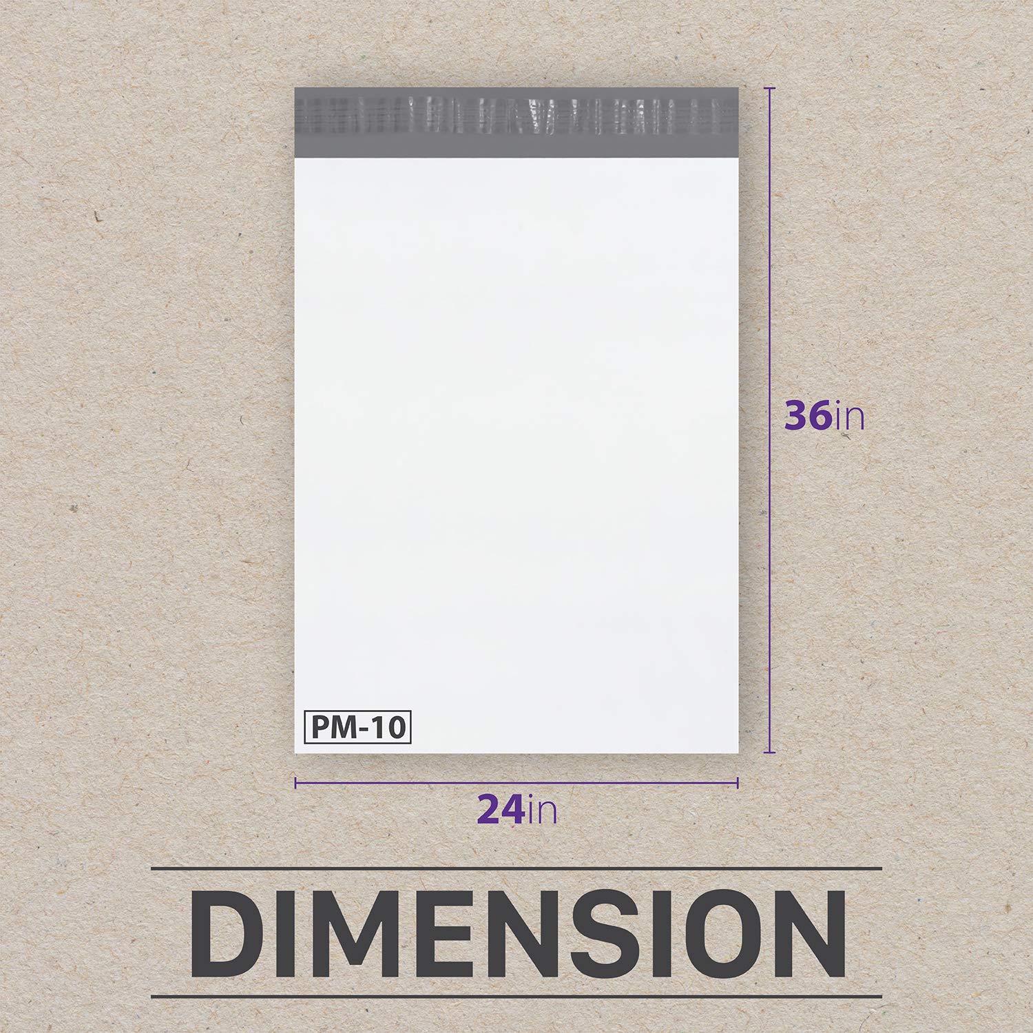 Fosmon 24x36 (200 Pack) Large Poly Mailers - Self-Sealing Waterproof Shipping Envelopes for Clothing & Small Business Supplies | Durable Tear-Proof Packaging for Ecommerce, Retail & Online Stores