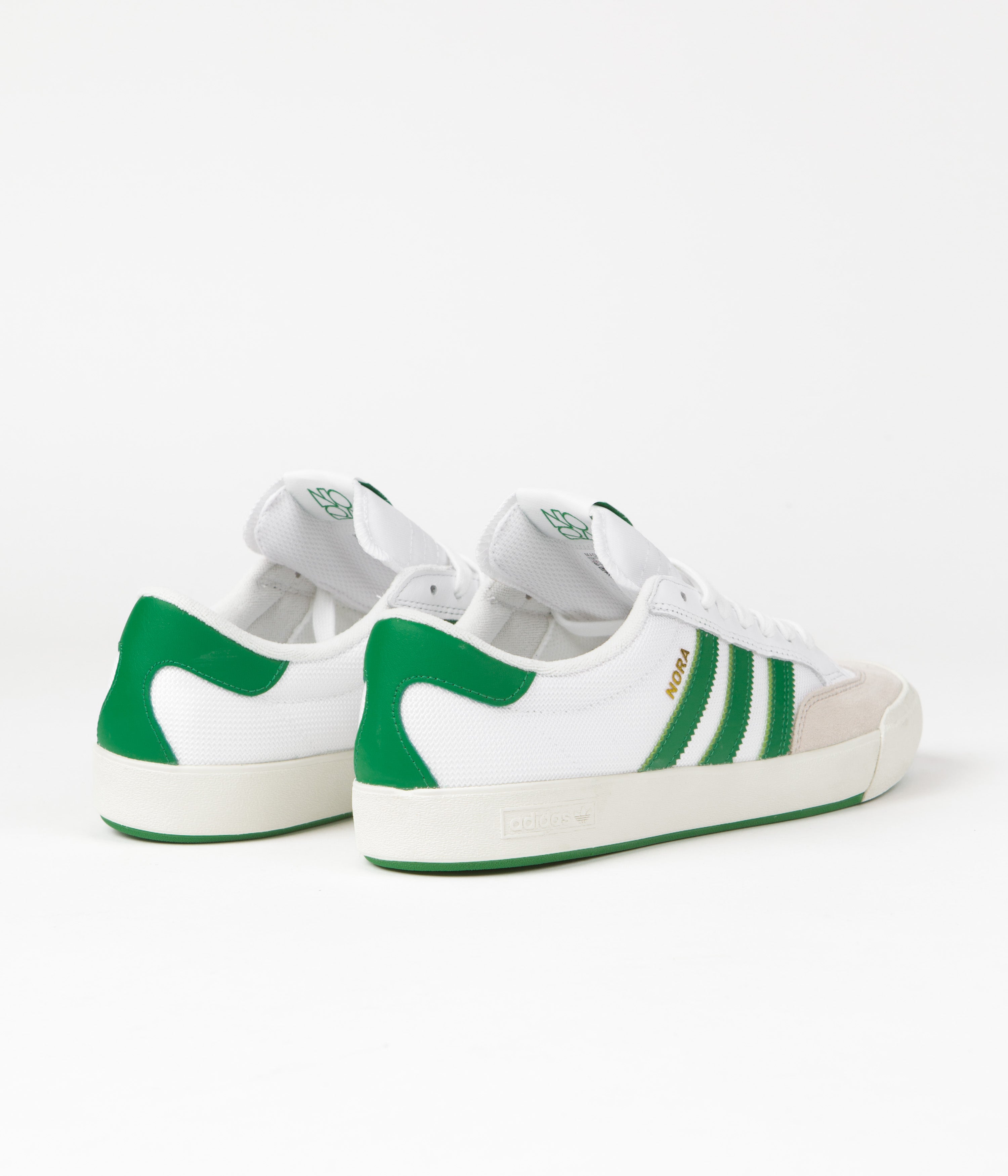 Adidas Nora Women's Running Shoes - Lightweight & Comfortable Sneakers in White/Green for Jogging, Gym & Casual Wear