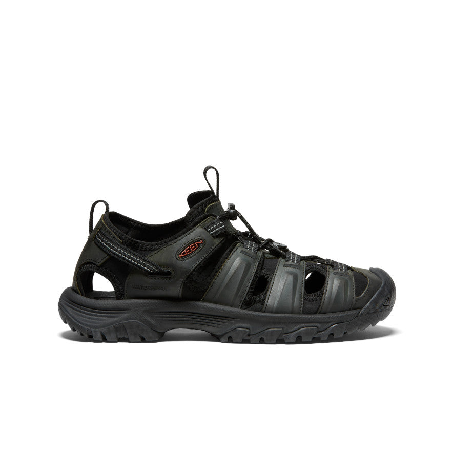Men's KEEN Targhee III Hiking Sandals - Grey/Black | Waterproof & Comfortable Outdoor Adventure Footwear for Men | Perfect for Hiking, Camping & Travel