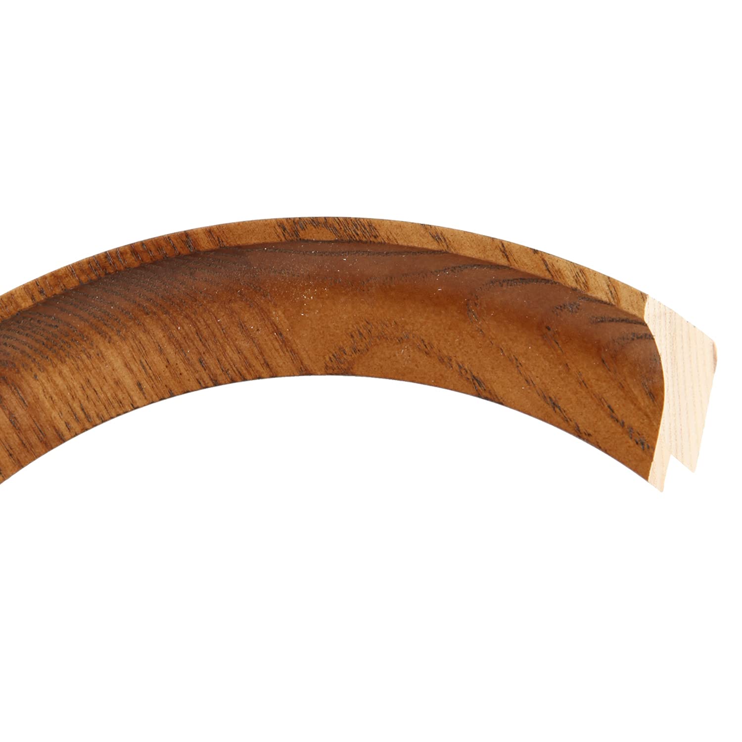 Oval Wooden Beveled Wall Mirror - Toasted Oak Frame - 18.6x22.6 Inches - Elegant Home Decor for Bathroom, Bedroom, Living Room & Hallway - Vancouver Style Mirror - Perfect for Vanity, Entryway & Wall Decor