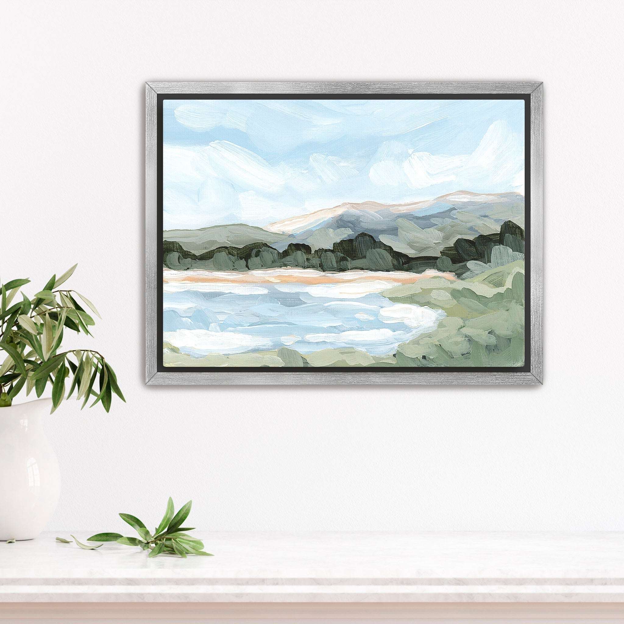Catamount Reservoir II Art Print - Stunning Landscape Wall Decor for Home & Office - Perfect for Living Room, Bedroom, or Office Space