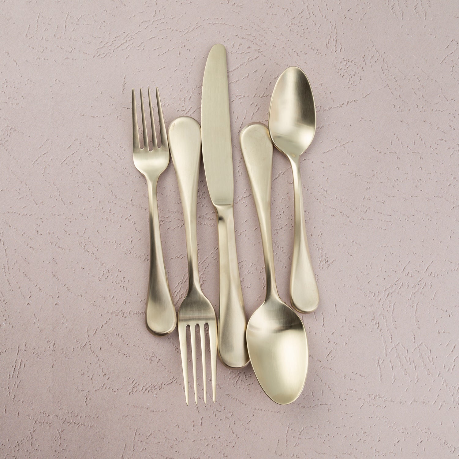 Eloquence Champagne Satin 20-Piece Flatware Set - Elegant Stainless Steel Cutlery for Fine Dining, Wedding Gifts & Special Occasions
