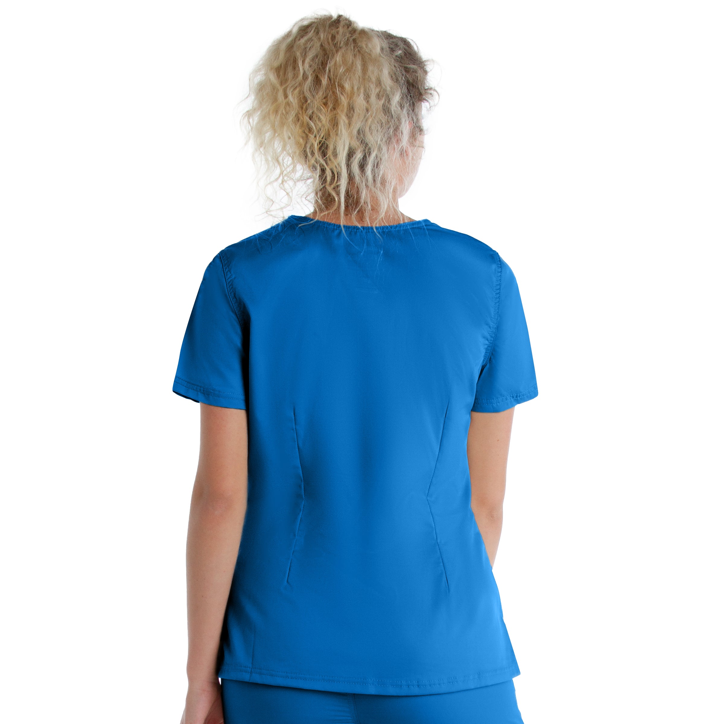 Women's 3-Pocket Mock Wrap Scrub Top - Size 2XL & 3XL | Comfortable Medical Uniform for Nurses & Healthcare Professionals | Perfect for Hospital Shifts & Clinical Work
