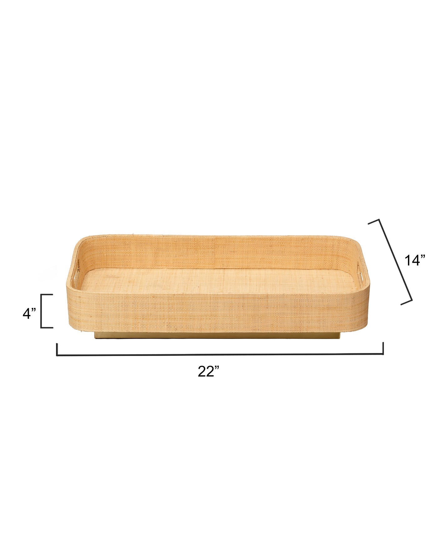 Utopia Footed Serving Tray - Elegant Wooden Snack Tray with Handles for Coffee Table, Breakfast in Bed, or Party Serving - Perfect for Home Decor and Entertaining