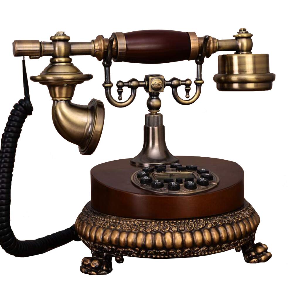 Vintage Rotary Dial Phone - European Retro Antique Classic Telephone with Functional Buttons for Home, Office & Living Room Decor | Perfect for Themed Parties, Film Props & Nostalgic Gifts