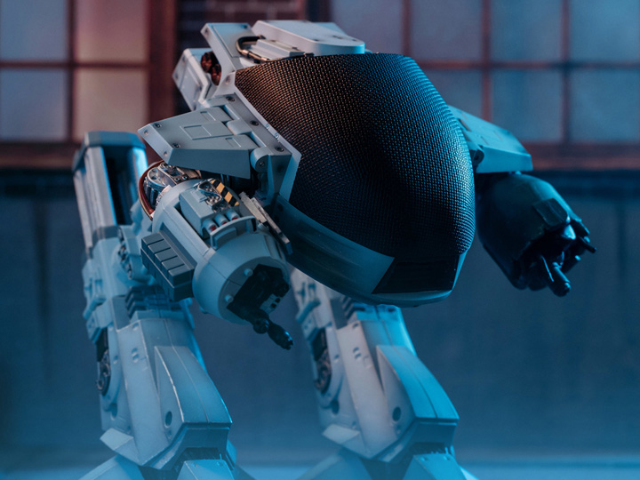 1/18 Scale HIYA 4-inch RoboCop ED-209 Battle Damaged Action Figure - Exquisite Mini Collectible Series for Display & Diorama Scenes