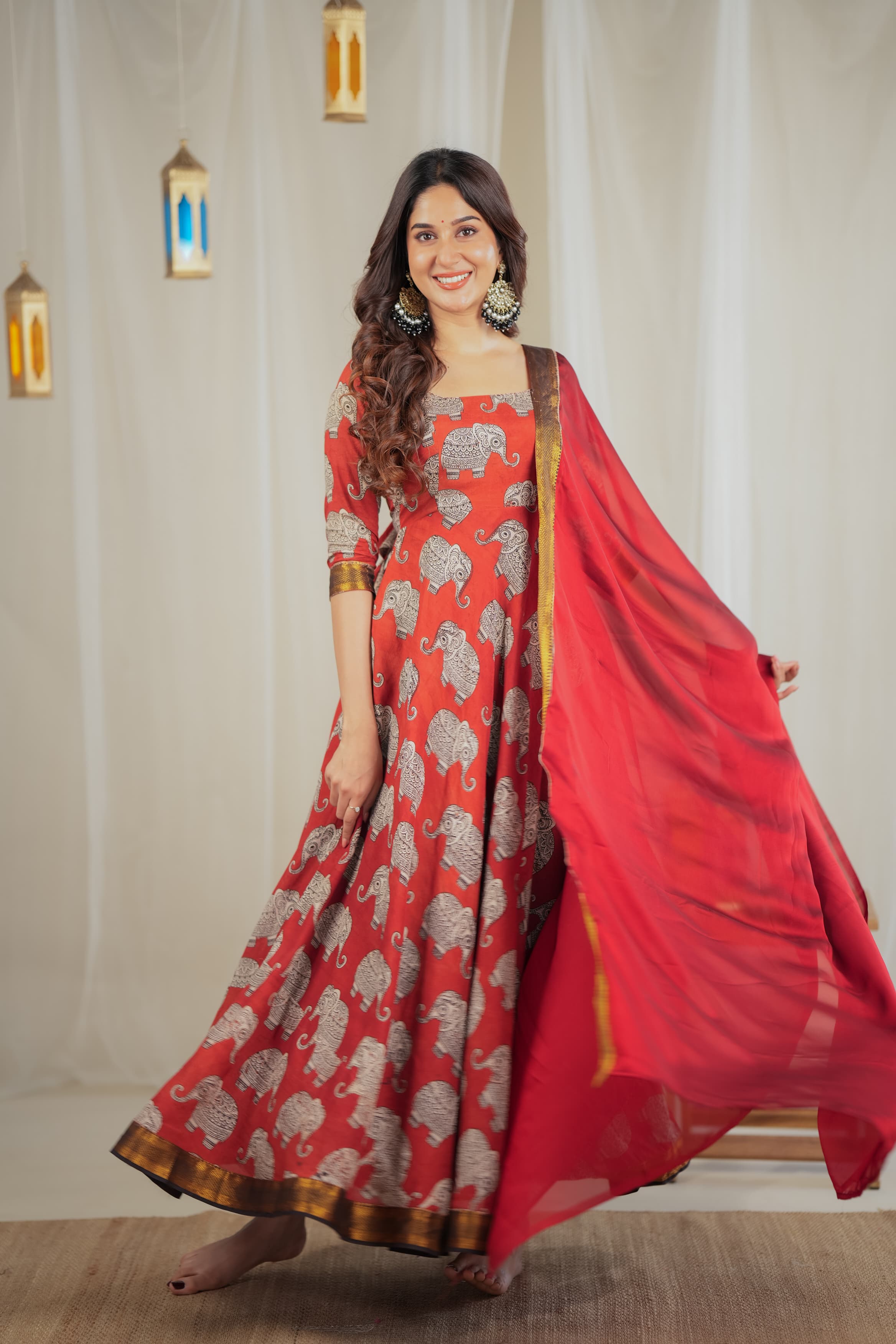 DD635 Kalki Simple and Elegant Anarkali Dress for Women | Traditional Indian Party Wear | Perfect for Weddings, Festivals and Special Occasions