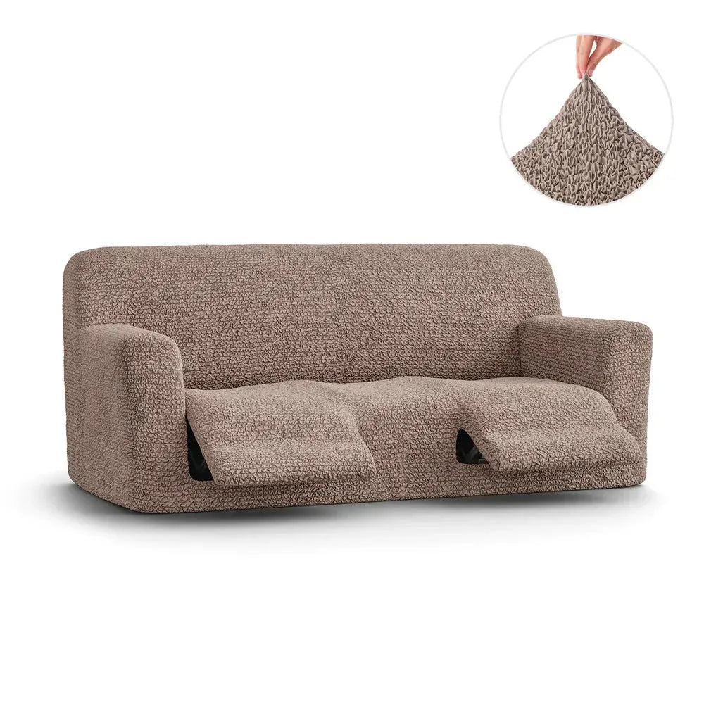 3 Seater Recliner Slipcover - Microfiber Sofa Cover for Living Room Furniture Protection - Perfect for Pets, Kids & Everyday Use