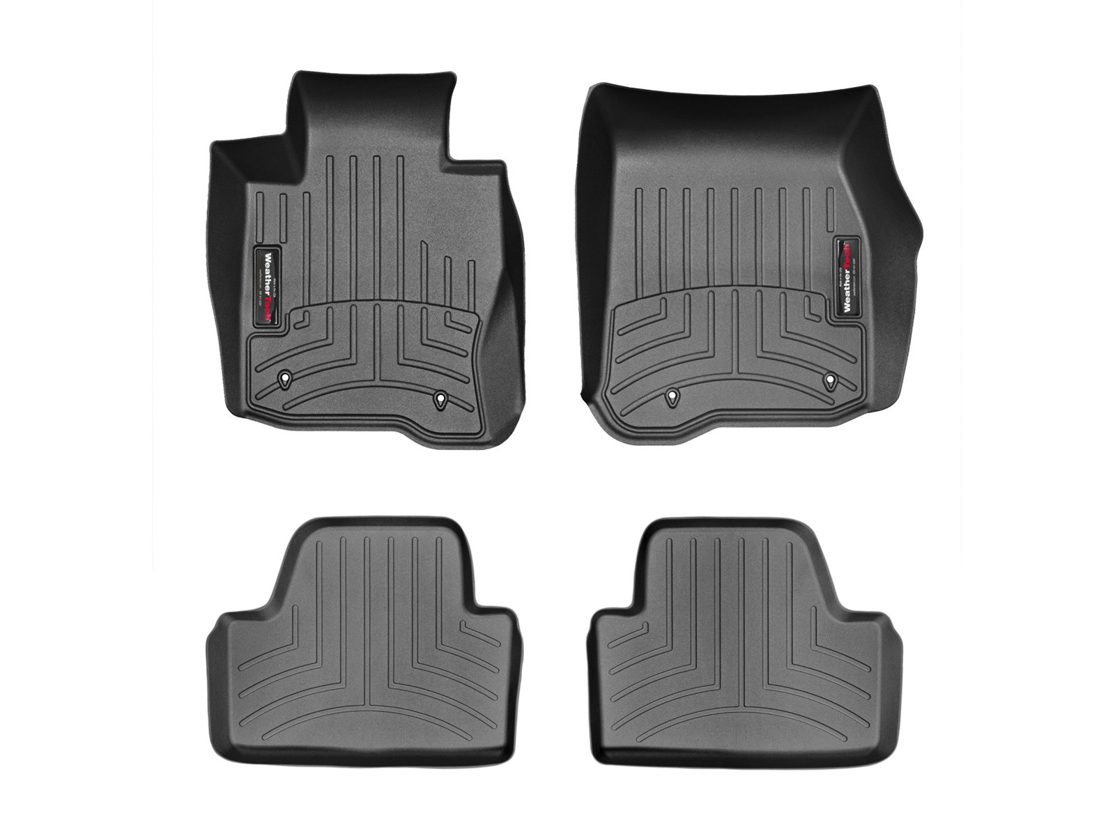 WeatherTech Custom Fit Floor Liners for BMW 428i 430i 435i 440i - Premium All-Weather Protection for 1st & 2nd Row (Part# 445701-445603) - Black Car Floor Mats - Perfect for Daily Commute & Road Trips