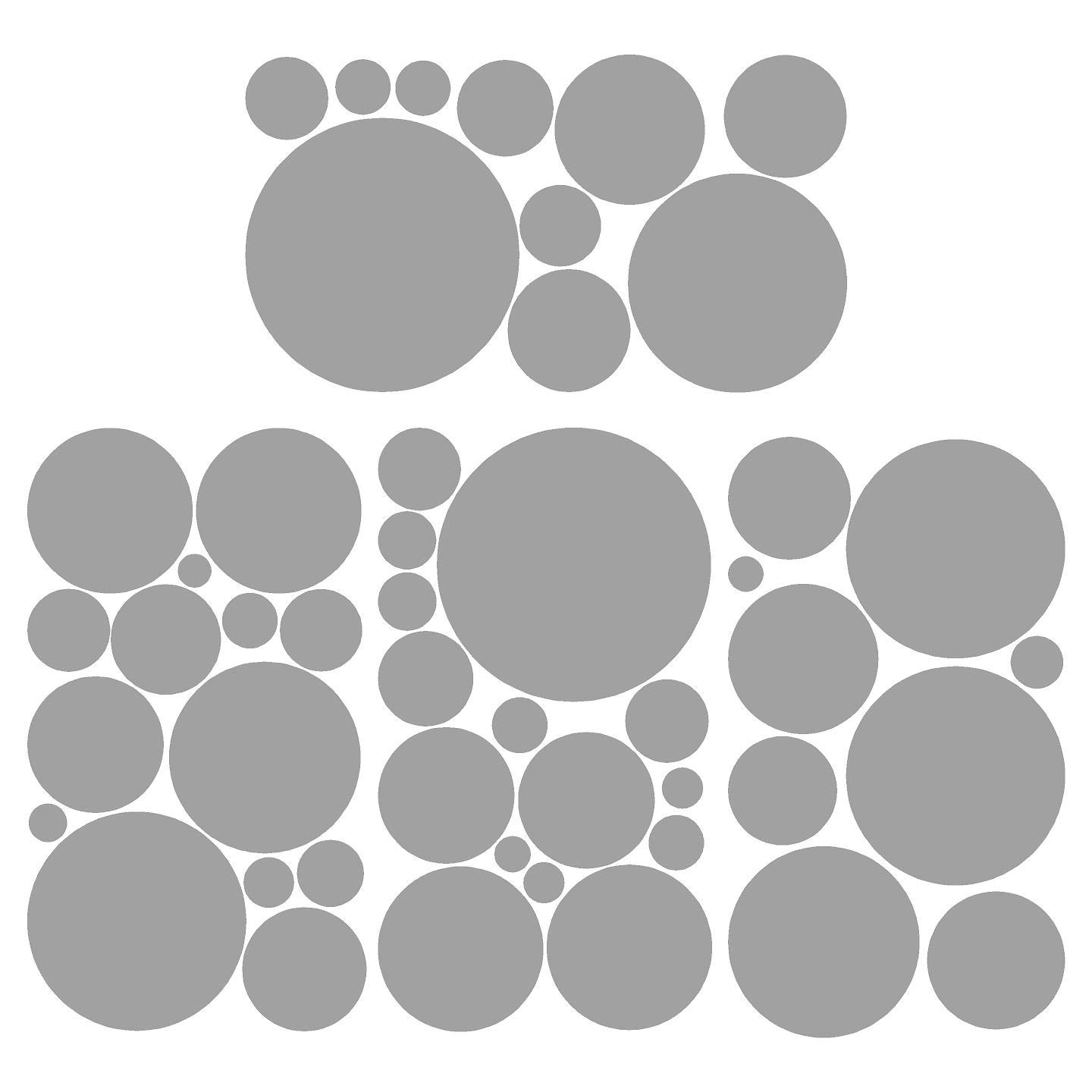 Polka Dot Wall Decals - Nursery Decor Stickers (32pcs, Silver) for Kids Room & Playroom