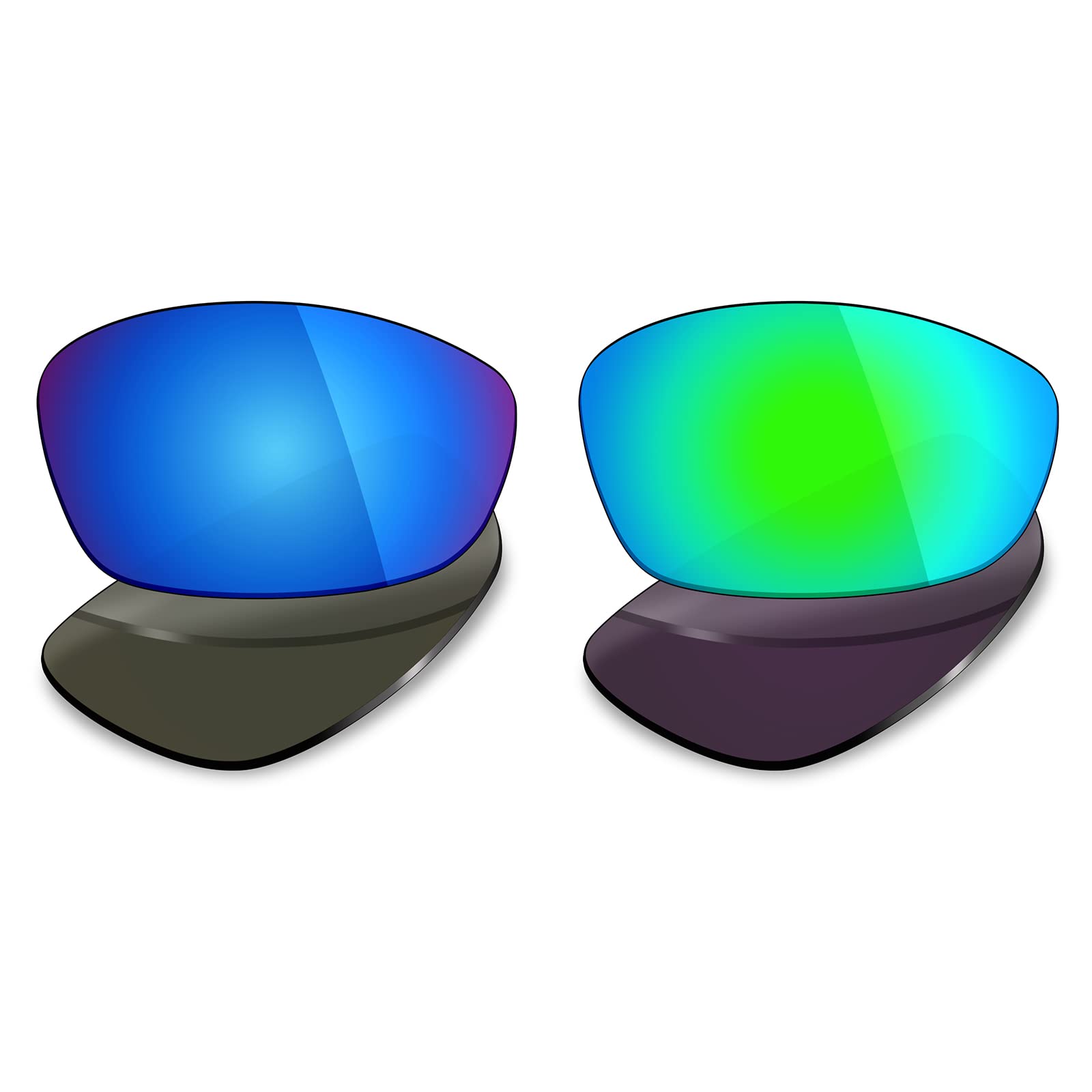 Oakley Blender Replacement Lenses - 2 Pack Polarized Sunglass Lenses for Enhanced UV Protection & Clarity | Perfect for Driving, Cycling & Outdoor Sports
