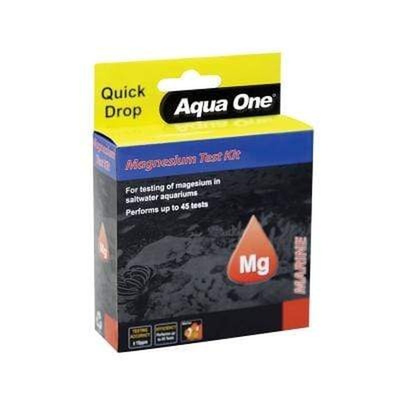 Aqua One Magnesium Mg Quick Drop Test Kit - Accurate Water Testing for Aquariums & Reef Tanks | Monitor Mg Levels for Healthy Fish & Coral Growth