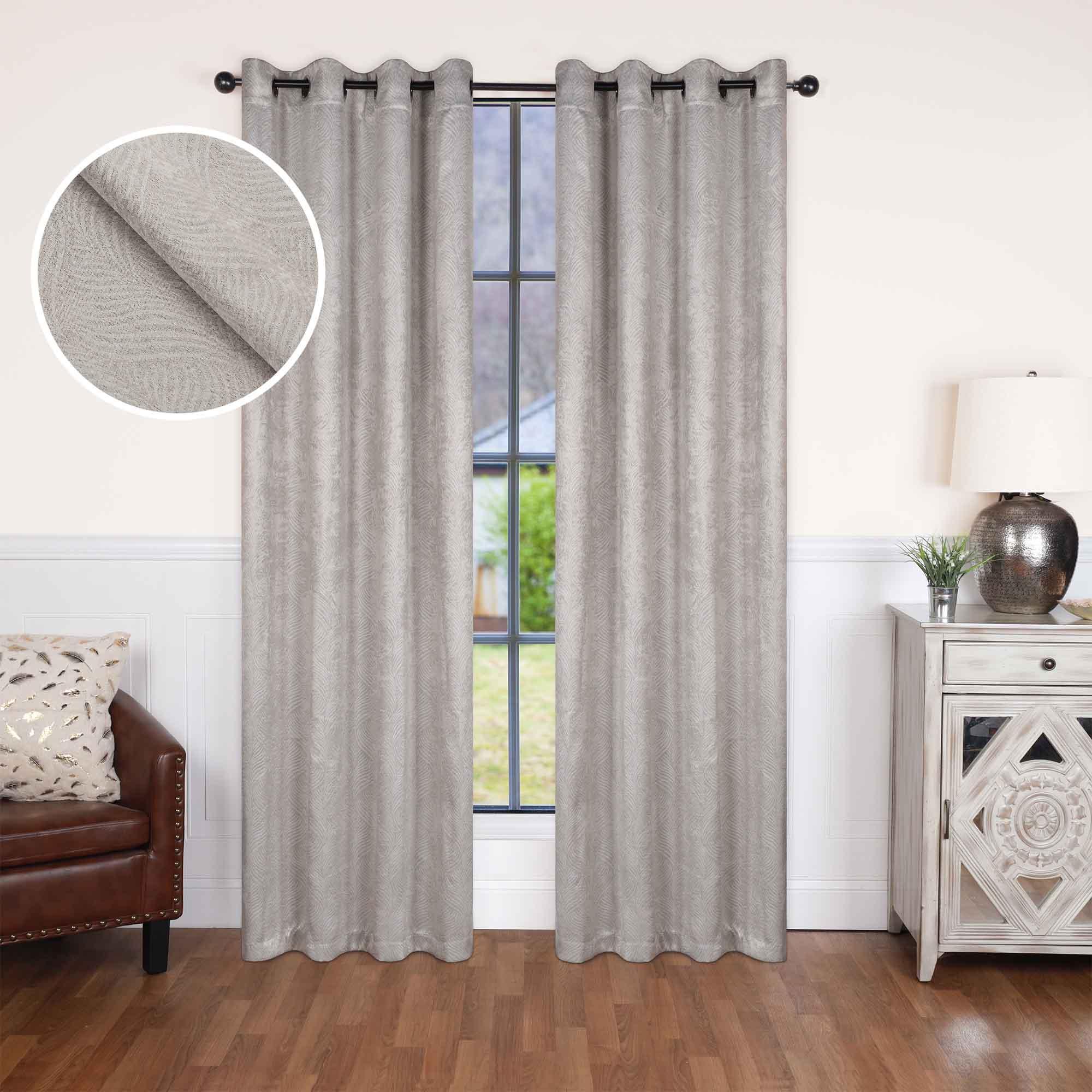 Waverly Modern Washable Blackout Curtains - Room Darkening Window Treatment Panel Set for Bedroom & Living Room - Noise Reducing Thermal Insulated Drapes for Better Sleep & Privacy
