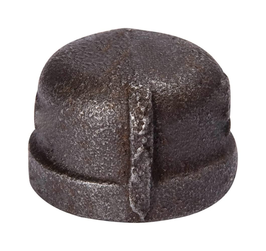 Malleable Iron Cap 4FPT - Durable Plumbing Fitting for Water & Gas Lines - Perfect for Home Repairs & DIY Plumbing Projects