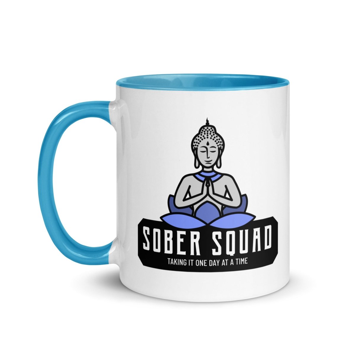 Sober Squad Meditative Buddha Mug - Inspirational Coffee Cup for Mindfulness & Meditation - Perfect for Tea, Coffee, or Hot Chocolate at Home, Office, or Yoga Studio