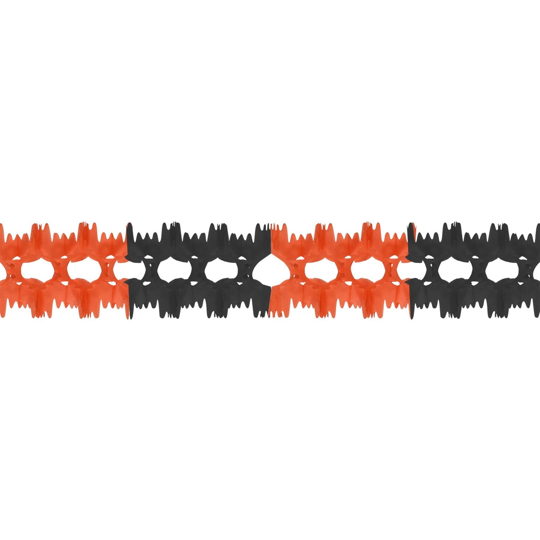 12 Pack Beistle Halloween Pageant Garland - Orange & Black Party Decorations for Halloween, Fall Festivals & Home Decor