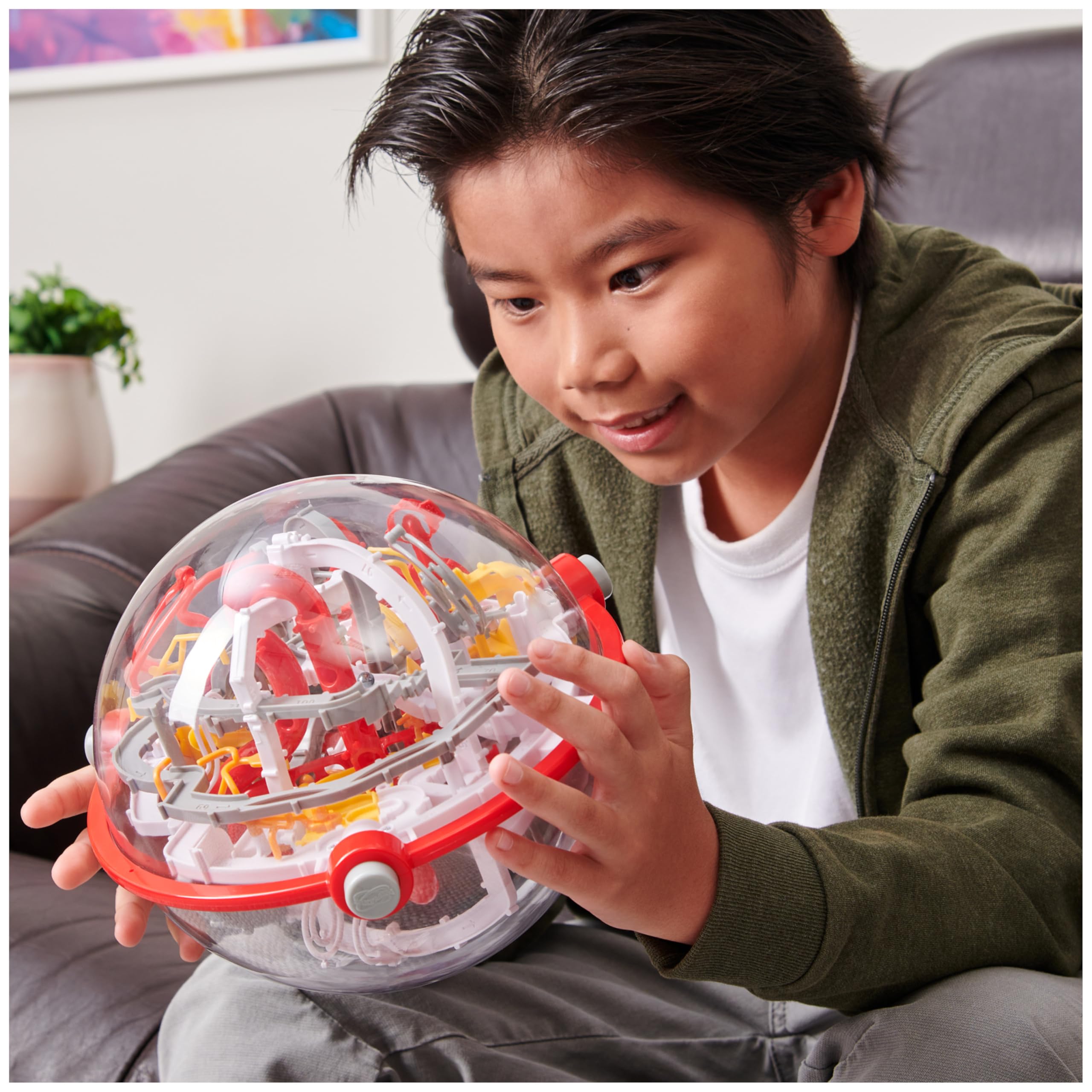 Spin Master Perplexus Portal 3D Puzzle Ball - 150 Obstacles Gravity Maze Game | Brain Teaser & Sensory Fidget Toy for Kids & Teens Ages 8+ | Fun STEM Learning & Stress Relief Activity for Home, Classroom & Travel