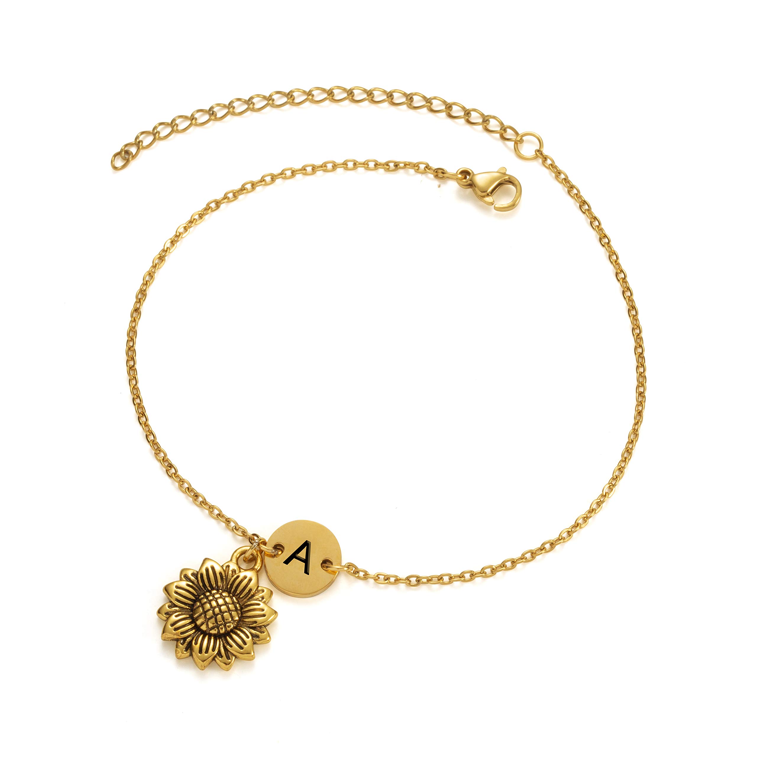 18K Gold Anklets for Women - Dainty Charm Pendant Link Jewelry, Elegant Beach Anklet Bracelets for Girls & Women | Perfect for Summer Vacations, Beach Parties & Boho Fashion